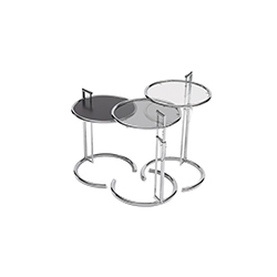 银色可调式桌 爱琳·格蕾  Eileen Gray 爱琳·格蕾